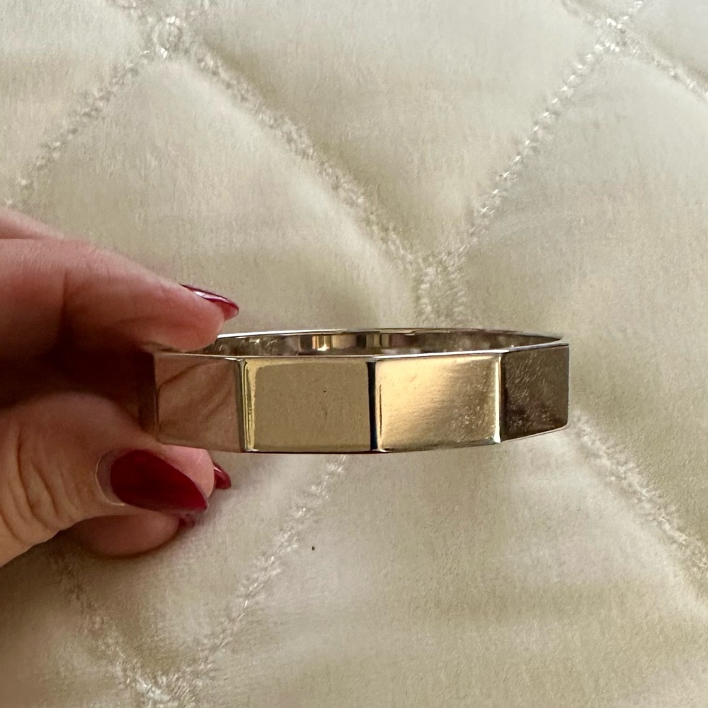 Monet Silver Geometric Bracelet